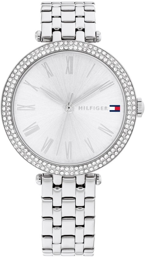 Tommy Hilfiger TH1782719 NATALIE Dames Horloge – 34 mm – Zilverkleurig